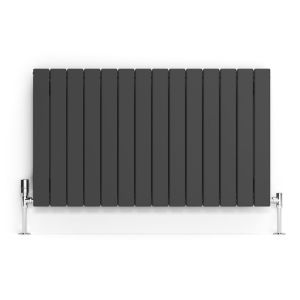 Terma Forte Single Panel Metallic Grey Designer Radiator 600 x 1032mm