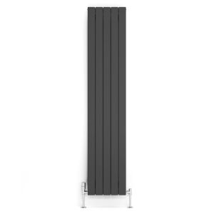 Terma Forte Single Panel Metallic Grey Designer Radiator 1800 x 366mm