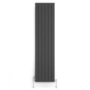 Terma Forte Single Panel Metallic Grey Designer Radiator 1800 x 440mm