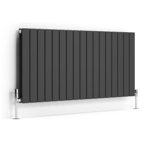 Terma Forte Double Panel Metallic Grey Designer Radiator 600 x 1254mm