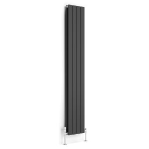 Terma Forte Double Panel Metallic Grey Designer Radiator 1800 x 292mm