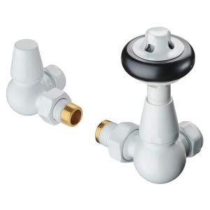 Terma Traditional 3 Axis White Corner Thermostatic Radiator Valves