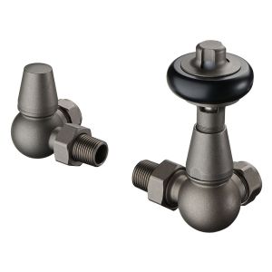 Terma Traditional 3 Axis Pewter Corner Thermostatic Radiator Valves