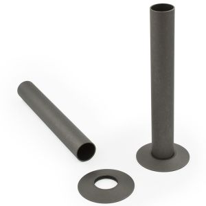 Terma Pewter Pipe Covers with Sleeves and Bezels 130mm