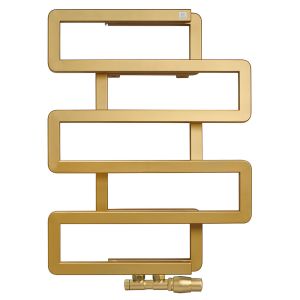 Terma Bookie Brass Designer Towel Rail 655 x 500mm