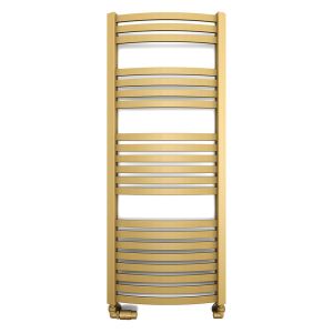 Terma Dexter Brass Curved Towel Rail 1220 x 500mm