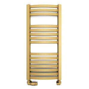 Terma Dexter Brass Curved Towel Rail 860 x 400mm