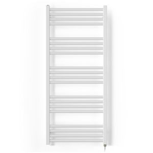 Terma Fiona Matt White Electric Towel Rail with SIM Element 1140 x 500mm