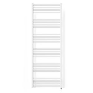 Terma Fiona Matt White Electric Towel Rail with SIM Element 1380 x 500mm