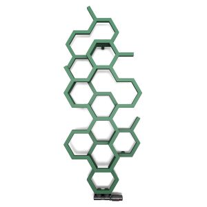 Terma Hex Matt Green Designer Radiator 1200 x 486mm