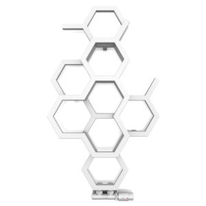 Terma Hex Matt White Designer Radiator 821 x 486mm