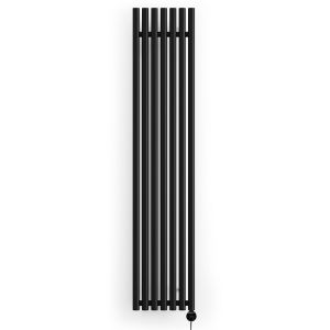 Terma Rolo Room Heban Black Designer Electric Radiator 1800 x 370mm