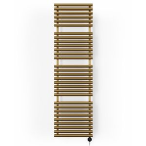 Terma Rolo Towel Brass Electric Towel Rail with Veo Element 1800 x 520mm