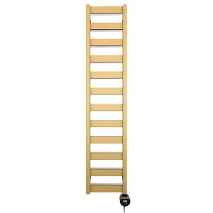 Terma Vivo Brass Electric Towel Rail with Veo Element 1390 x 300mm