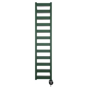 Terma Vivo Green Electric Towel Rail with Veo Element 1390 x 300mm