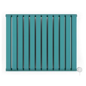 Terma Warp Room Teal Designer Electric Radiator 630 x 785mm