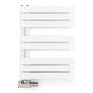 Terma Warp S Matt White Designer Towel Rail 655 x 500mm