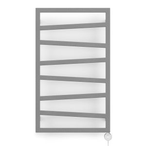 Terma Zig Zag Salt n Pepper Electric Towel Rail with Veo Element 835 x 500mm