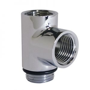 Towelrads Chrome Dual Fuel T Piece