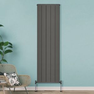 Towelrads Ascot Anthracite Single Panel Aluminium Designer Radiator 1800 x 612mm