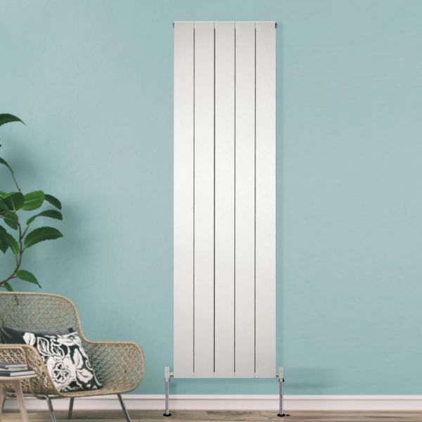 Towelrads Ascot White Single Panel Aluminium Designer Radiator 1800 x 510mm