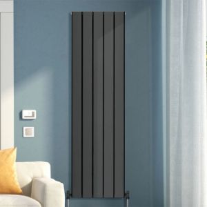 Towelrads Berkshire Anthracite Double Panel Aluminium Designer Radiator 1800 x 407mm