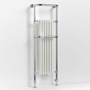 Towelrads Hampshire Chrome and White Traditional Towel Radiator 1510 x 510mm