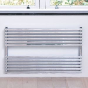 Towelrads Oxfordshire Horizontal Chrome Towel Rail 600 x 1000mm