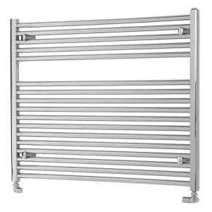 Towelrads Pisa Horizontal Chrome Towel Rail 600 x 1000mm