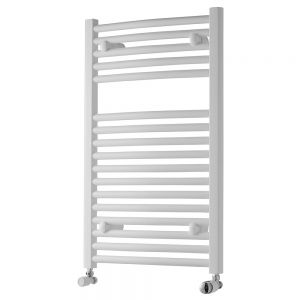 Towelrads Pisa White Curved Towel Rail 800 x 500mm