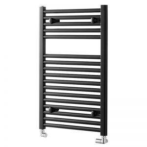 Towelrads Pisa Black Towel Rail 800 x 500mm