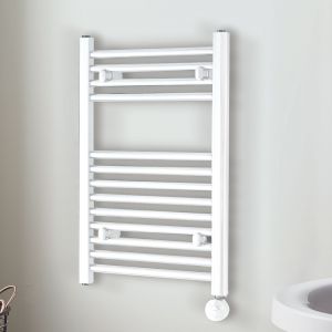 Towelrads Richmond Thermostatic White Electric Towel Rail 691 x 450mm