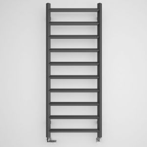 Terma Crystal Modern Grey Designer Towel Rail 1200 x 500mm