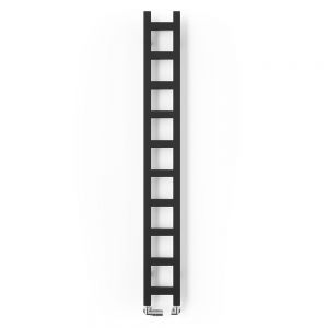 Terma Easy Matt Black Designer Towel Rail 1600 x 200mm