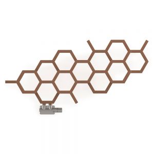 Terma Hex Bright Copper Designer Radiator 502 x 1126mm