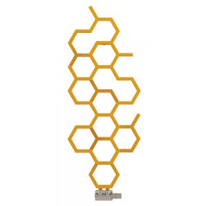 Terma Hex Mustard Yellow Designer Radiator 1200 x 486mm