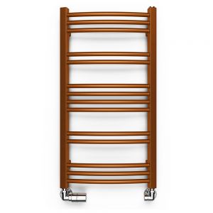 Terma Jade True Copper Curved Towel Rail 753 x 400mm