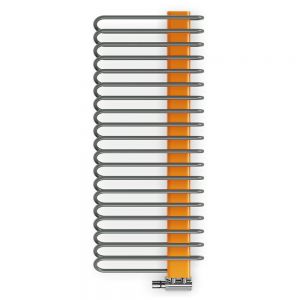 Terma Michelle Graphite and Orange Designer Towel Rail 1200 x 500mm