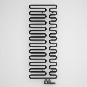 Terma Swale Metallic Black Designer Towel Rail 1244 x 465mm