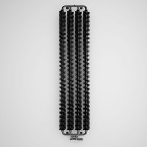 Terma Ribbon V Metallic Black Designer Radiator 1720 x 390mm