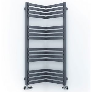 Terma Incorner Modern Grey Designer Towel Rail 1005 x 350mm