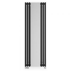 Terma Rolo Mirror Black Designer Radiator 1800 x 590mm