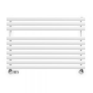 Terma Rolo Towel White Horizontal Designer Towel Rail 590 x 900mm