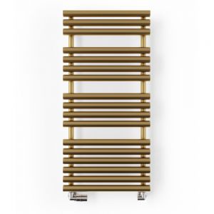 Terma Rolo Towel Brass Designer Towel Rail 1085 x 520mm