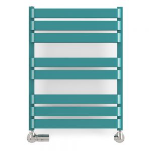 Terma Warp T Bold Teal Designer Towel Rail 655 x 500mm