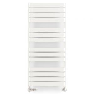 Terma Warp T Bold Matt White Designer Towel Rail 1110 x 500mm