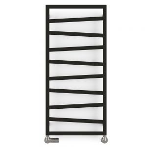 Terma Zig Zag Black Designer Towel Rail 1070 x 500mm