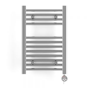 Terma Leo Chrome Electric Towel Rail with MEG Element 600 x 400mm