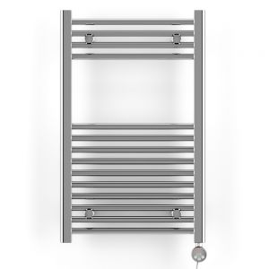 Terma Leo Chrome Electric Towel Rail with MEG Element 800 x 500mm