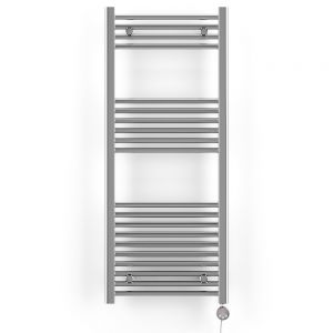 Terma Leo Chrome Electric Towel Rail with MEG Element 1200 x 500mm